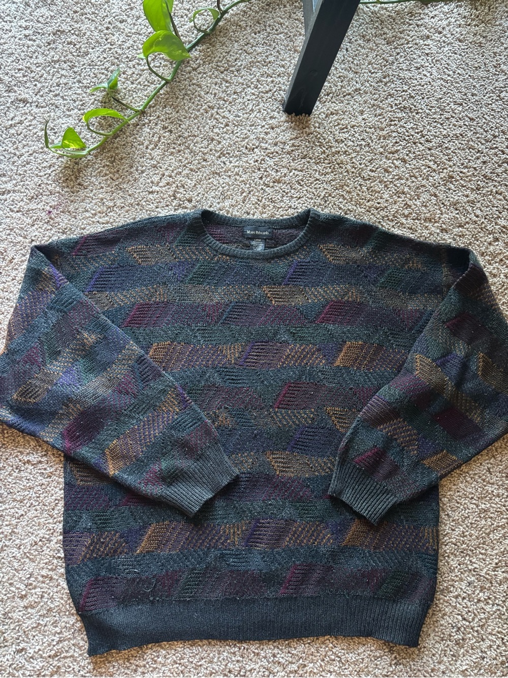 Vintage 90s Grandpa Style Marc Edward’s Fall Sweater